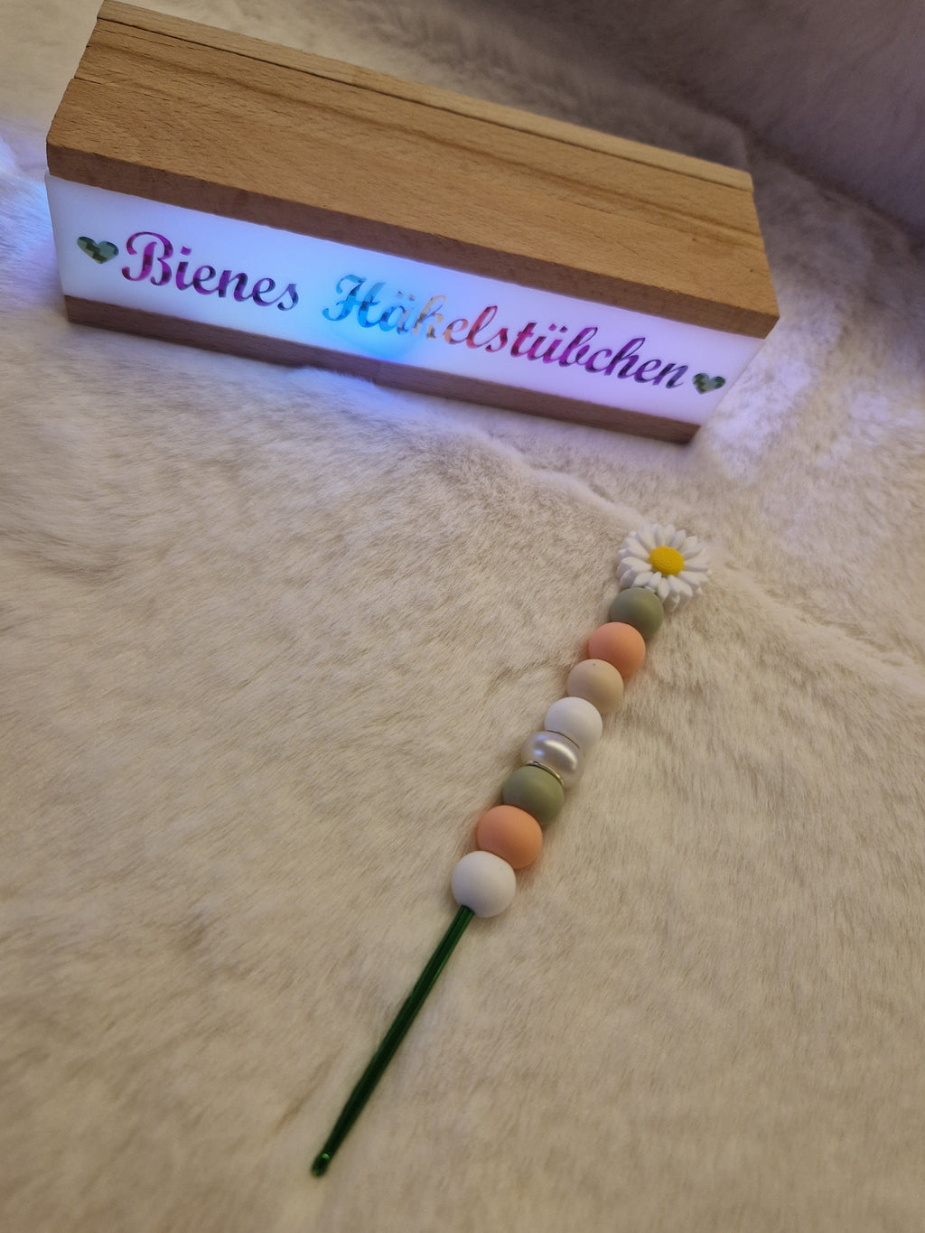 🧶 Design-Häkelnadel 2,75mm „Blütenzauber“ – Ergonomisch & Edel