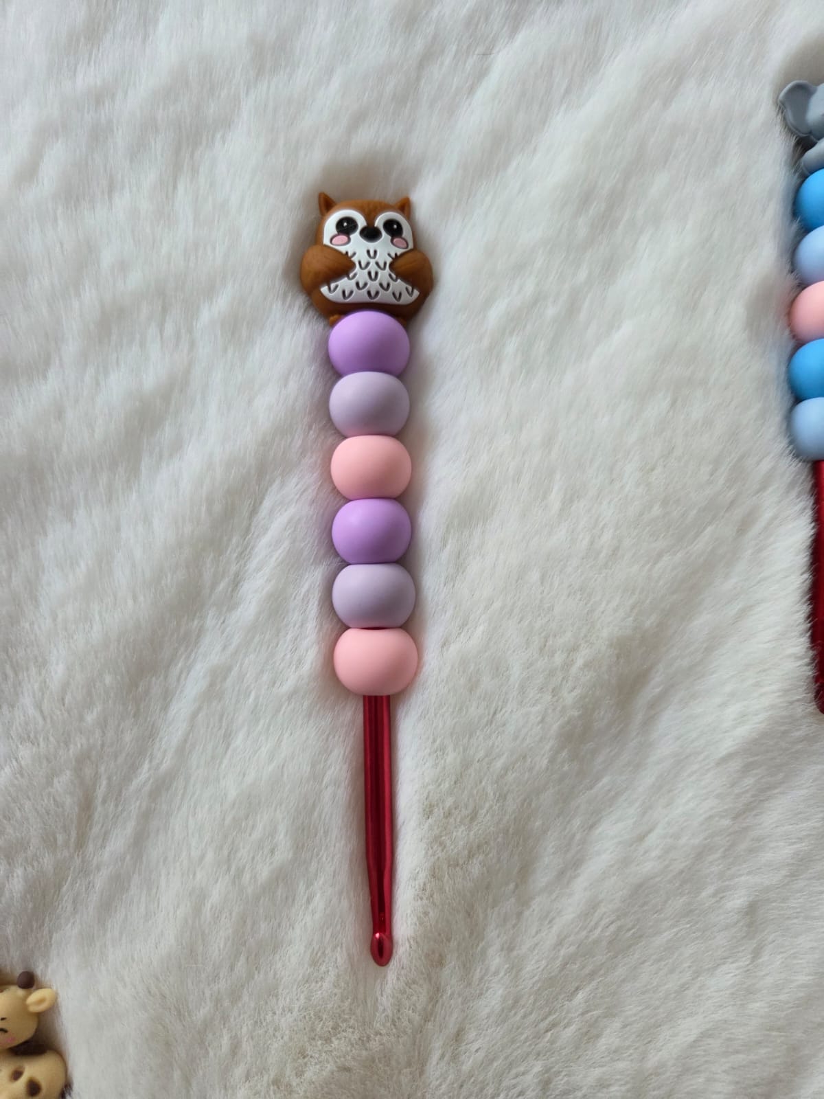 🦉 Ergonomische Häkelnadel „Eule“ 5,5 mm