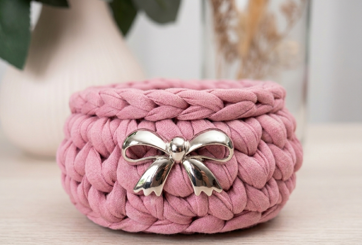 🎀 Kleines Körbchen in Rosa – Dein neues Lieblingsstück mit Herz