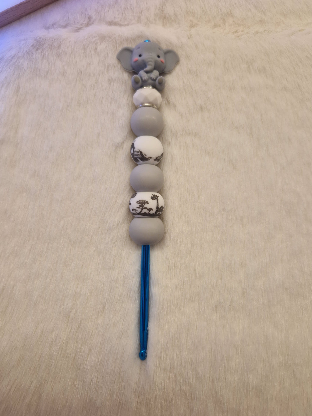 🧶 Design-Häkelnadel 4,0mm Kleiner Glückselefant“ – Ergonomisch & Herzlich
