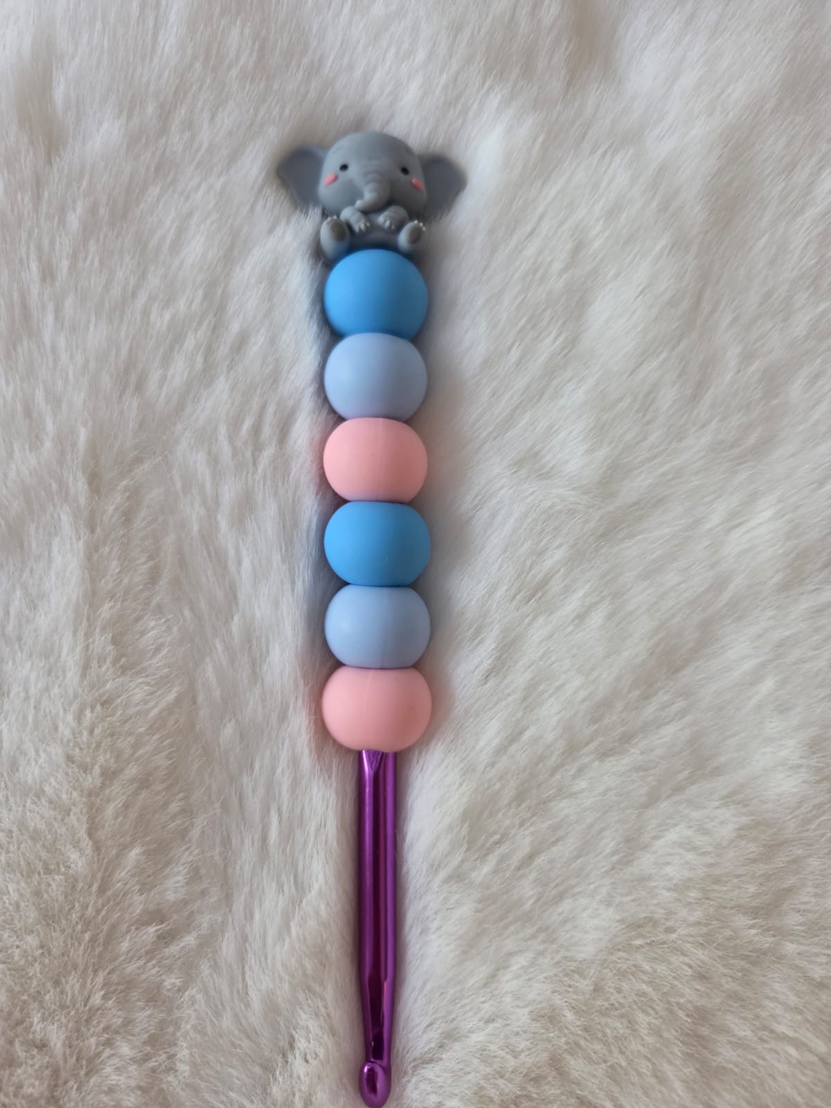 🐘 Ergonomische Häkelnadel „Elefant“  6,0 mm