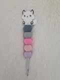 🧶 Design-Häkelnadel „Schlauer Fuchs“ – Ergonomisch & Herzlich (5,0 mm)